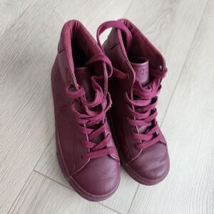 Boys Burgundy Polo by Ralph Lauren Casual Sneakers